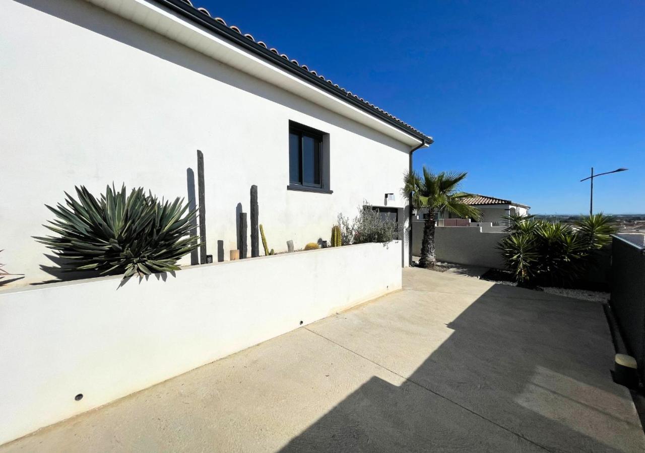Villa Contemporaine Avec Piscine Chauffee Proche Des Plages Sauvian Экстерьер фото