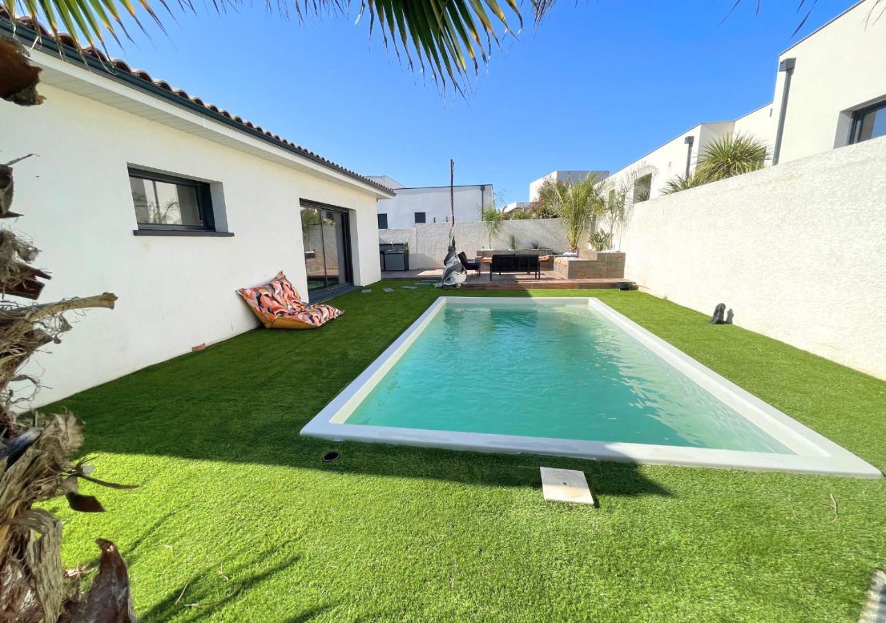 Villa Contemporaine Avec Piscine Chauffee Proche Des Plages Sauvian Экстерьер фото